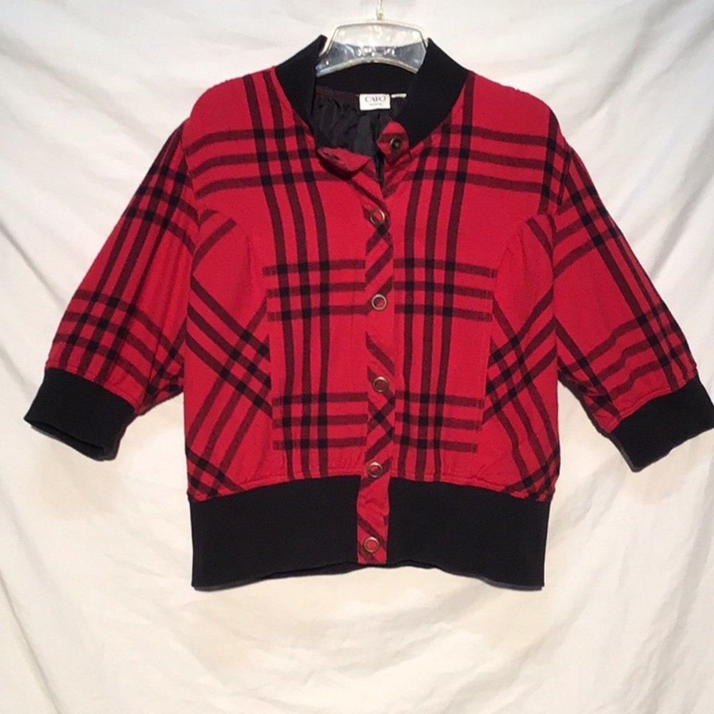 🌼Vintage🌼 Cato plaid flannel jacket size 1X